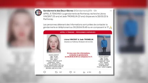 Deux-Sèvres : appel à témoins après la disparition de 2 jeunes filles