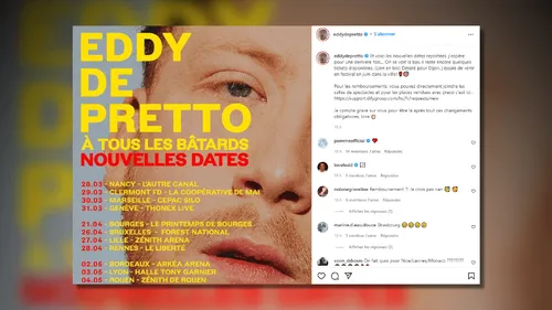 Eddy de Pretto reporte sa tournée des Zénith