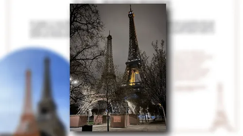 Une 2ème Tour Eiffel s'est érigée pendant la nuit face à la Dame de...