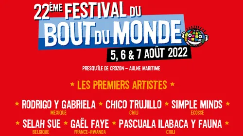 Festival du bout du monde : les premiers noms de son édition 2022...