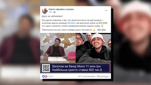 Eurovision : le groupe ukrainien Kalush Orchestra revend son trophée