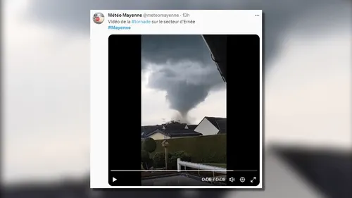 Mayenne : une tornade fait des dégâts, mais pas de blessés
