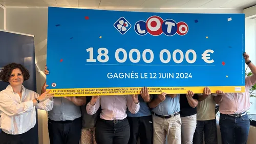 Gironde : des amis s'unissent et gagnent 18 millions d'euros au Loto !