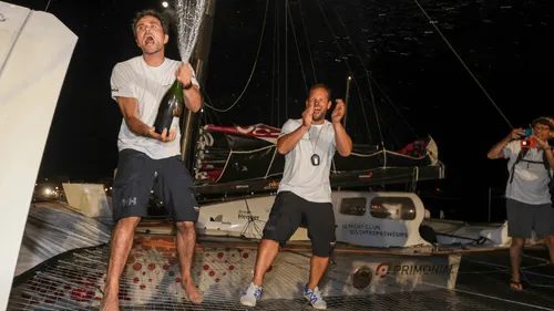 Transat Jacques Vabre : le bonheur des premiers arrivés en...