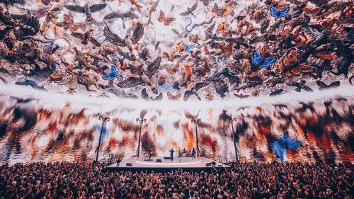 Les images spectaculaires du concert de U2... dans une sphère