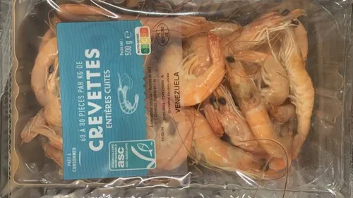 Plusieurs magasins des Ardennes rappellent des lots de crevettes