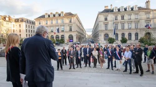  Moment de recueillement pour Samuel Paty et Dominique Bernard à Reims