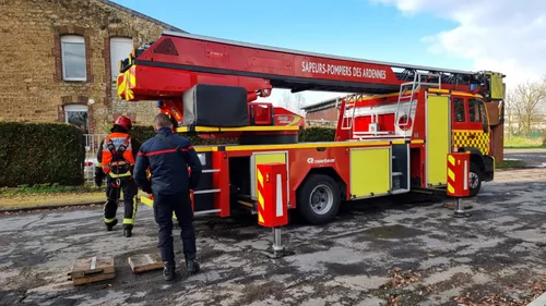 Début d'incendie dans une maison