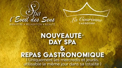 Gagnez votre DAY SPA avec le spa L'Eveil des Sens et le restaurant...