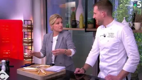 Anne-Elisabeth "branle" des asperges : « faut y aller doucement »...