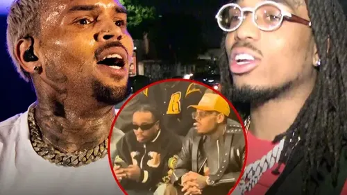 Chris Brown et Quavo : Tension palpable lors de la Fashion Week à...