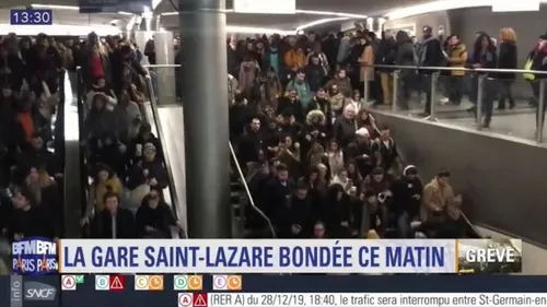 En direct sur BFMTV un usager tombe violemment!