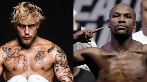 Jake Paul prend la fuite face à Floyd Mayweather [VIDEO]