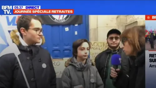 Manès Nadel, jeune lycéen de 15 ans, fait une apparition TV très...