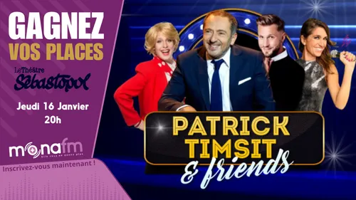 Jeu terminé! Gagnez vos places pour PATRICK TIMSIT AND FRIENDS !