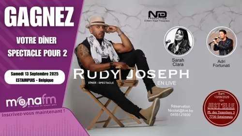 Gagnez votre dîner / spectacle avec Rudy Joseph (Poetic Lover) en live