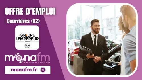 Mazda à Courrières (Groupe Lempereur) recrute un vendeur automobile...