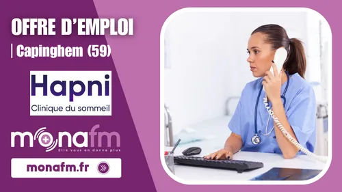 Le centre du sommeil Hapni à Capinghem recrute un(e) secrétaire...