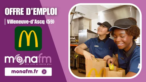 McDonald's à Villeneuve-d'Ascq recrute un équipier polyvalent [H/F]...