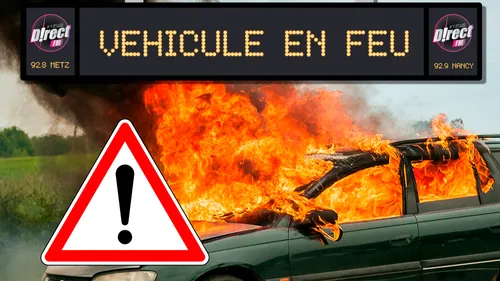 Info route : un véhicule en feu sur l’A31 juste après Fey