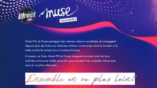D!rectFM et Muse organisent un gala pour Gustave Roussy ! 