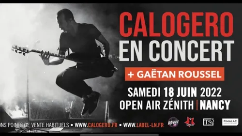 CALOGERO en concert avec D!RECT FM en open air au ZENITH de NANCY