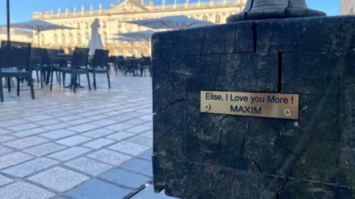 Nancy : une mystérieuse plaque comme déclaration d’amour sur la...