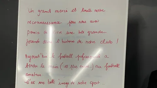 Football : Le message laissé dans les vestiaires du FC METZ par les...