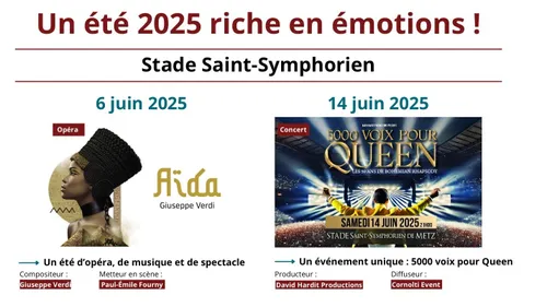 Le stade Saint Symphorien de Metz en mode festival pour l’été 2025 !