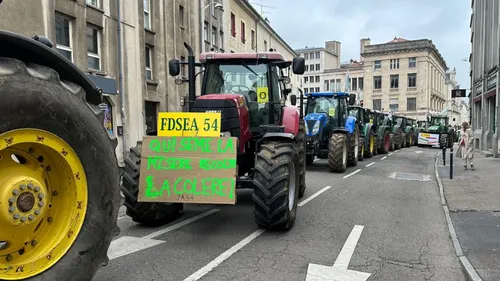 Manifestation des agriculteurs : 158 tracteurs dans les rues de Nancy