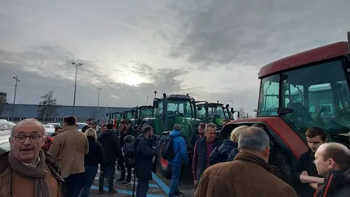 A Mulhouse, une manifestation des agriculteurs contre la...