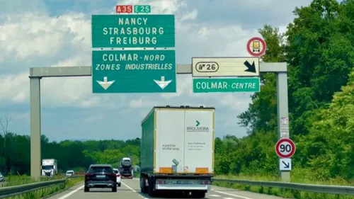 Accident entre camions sur l'A35 : 3 km de ralentissement à...