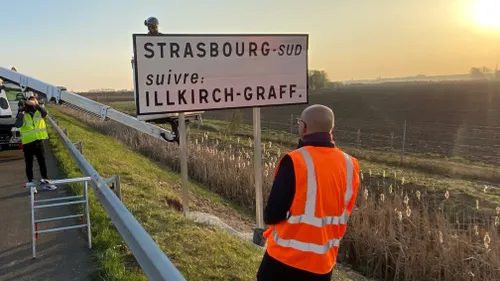 GCO : les accès à Strasbourg à nouveau identifiés sur des panneaux...