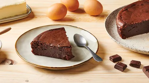 Gâteau fondant au chocolat et crème de marron