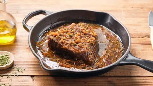 Bœuf confit à l'origan
