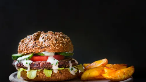 Burger et sauce au chèvre