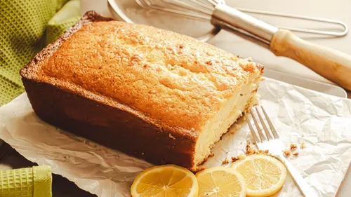 Cake au citron basilic