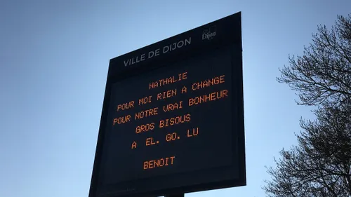 Déclarez votre flamme sur les panneaux électroniques de Dijon 