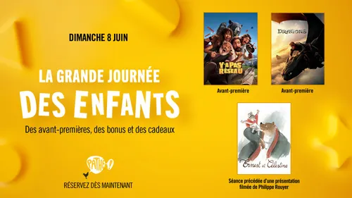 La grande journée des enfants au cinéma reviendra le 8 juin