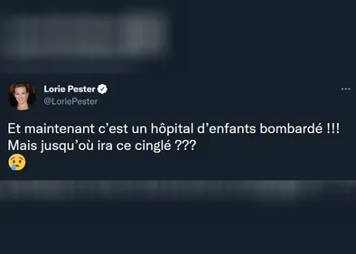 Lorie indignée par le bombardement d'une maternité en Ukraine 