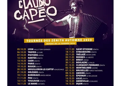 Claudio Capéo reporte sa tournée des Zéniths