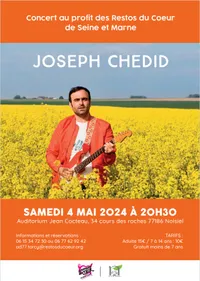 concert Joseph Chedid au profit des Restos du Coeur