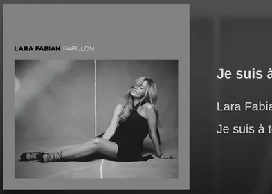 Lara Fabian passionnée sur « Je suis à toi »