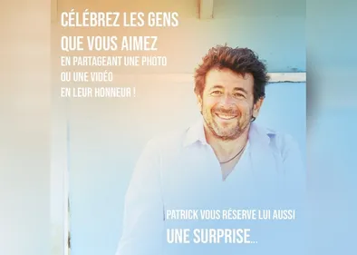 Patrick Bruel vous invite à célébrer les gens que vous aimez