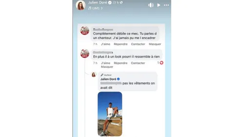 Julien Doré toujours cinglant avec ses détracteurs 