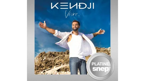 Kendji disque de platine avec « Vivre » 