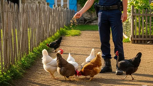 Les poules de Yaël Braun-Pivet sont-elles nourries par des CRS ? 