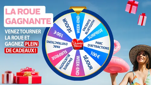 JOUEZ SUR CHANTE FRANCE AVEC LA ROUE GAGNANTE