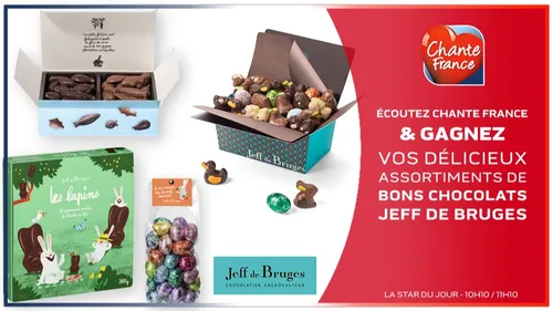GAGNEZ VOTRE ASSORTIMENT DE BONS CHOCOLATS : JEFF DE BRUGES