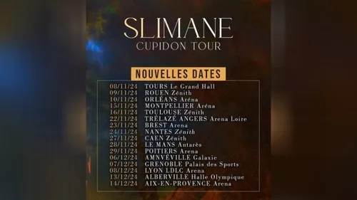 Slimane annonce de nouvelles dates pour son « Cupidon Tour » 